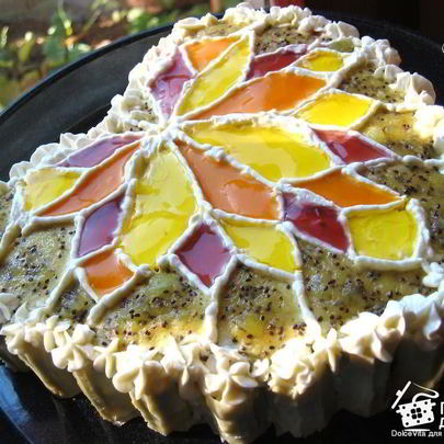 Торт-витраж Осеннее очарование