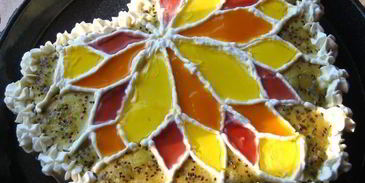 торт-витраж осеннее очарование