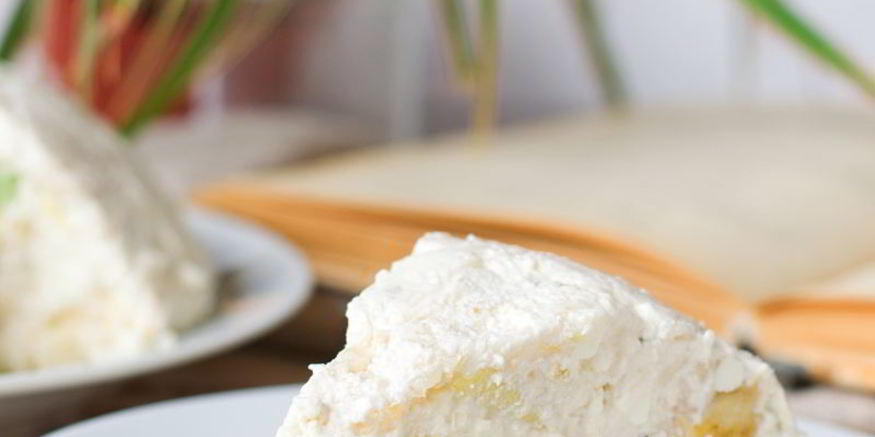 Рецепт творожного торта с желатином и фруктами