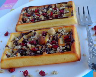 Бельгийские вафли с шоколадом и орешками без вафельницы