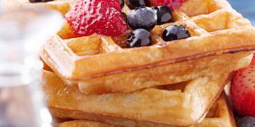 Рецепт брюссельских вафель со свежими ягодами