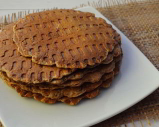 Диетические клубничные вафли