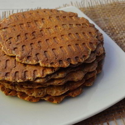 Диетические клубничные вафли