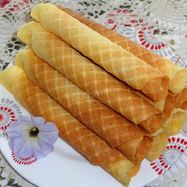 Рецепт Хрустящих вафельных трубочек в вафельнице