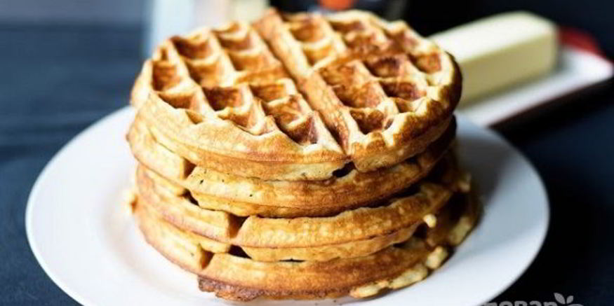 Рецепт обычных домашних вафель