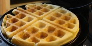 обычные домашние вафли