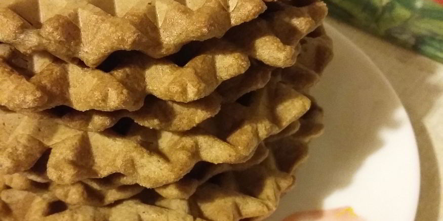 Рецепт ржаных вафель