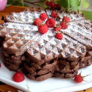 Рецепт Шоколадных вафель с кокосом