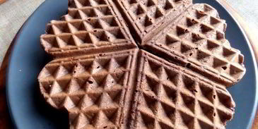 шоколадные вафли с кокосом