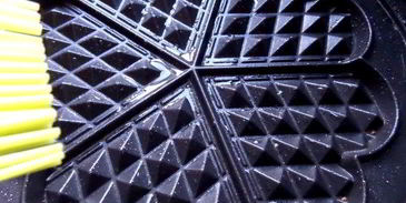 шоколадные вафли с кокосом