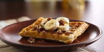 тесто на вафли в вафельнице