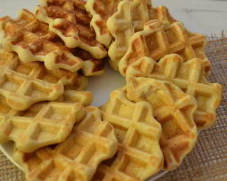 Творожные вафли с гречневой мукой