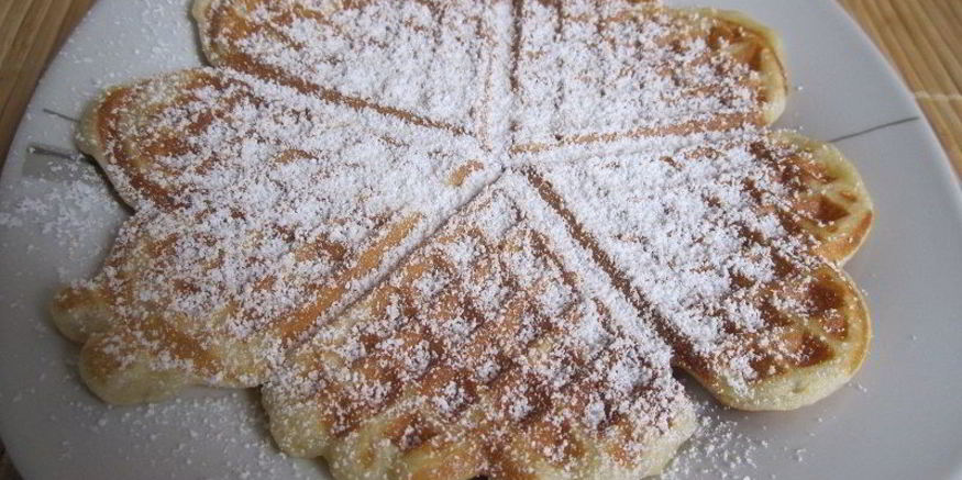 Рецепт творожных вафель