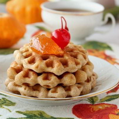 Тыквенные вафли