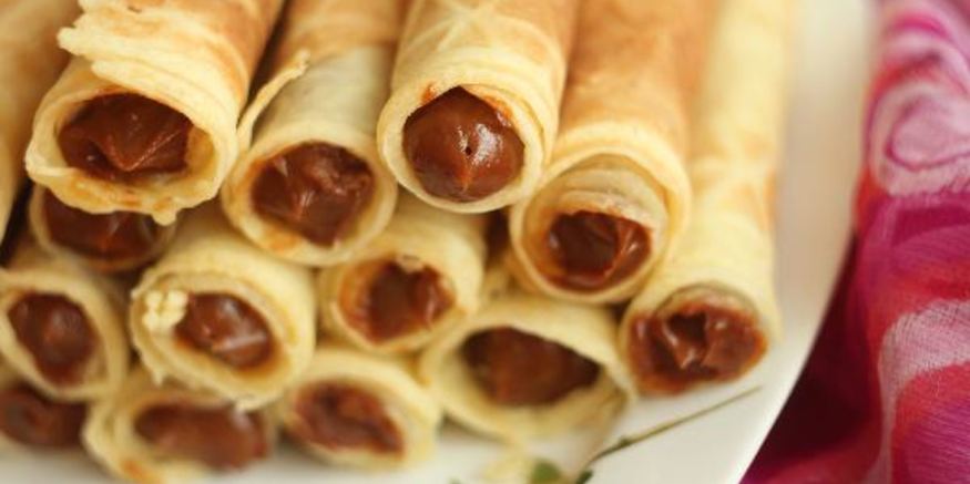 Рецепт вафельных трубочек с вареным сгущенным молоком