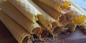 вафельные трубочки со сгущенкой