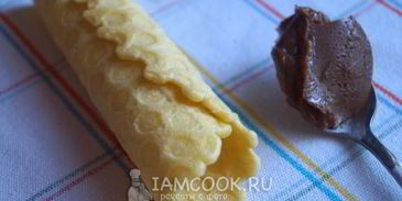 вафельные трубочки со сгущенкой