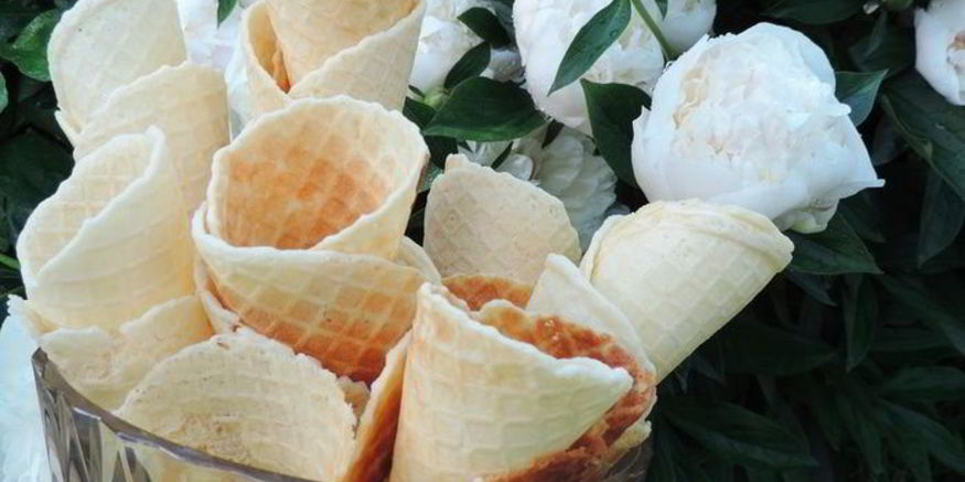 Рецепт вафель для мороженого