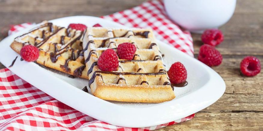 Рецепт вафель на кефире с цельнозерновой мукой