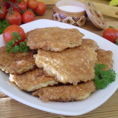 Вафли с фаршем в кляре