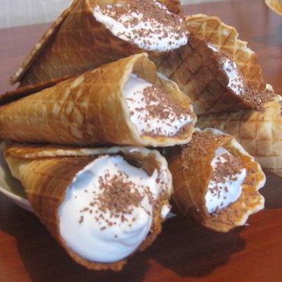 Вафли с кремом
