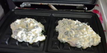 вафли с сыром и зеленью