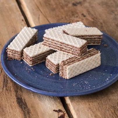 Вафли с вареной сгущенкой