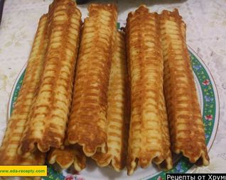 Вафли тонкие в вафельнице