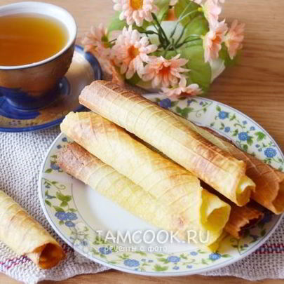 Вафли в электровафельнице хрустящие