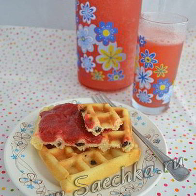 Венские вафли с изюмом