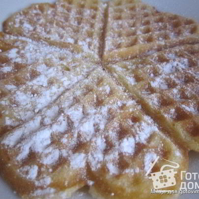 Яблочные вафли