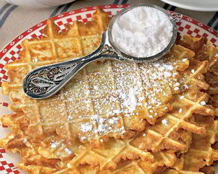 Яичные вафли на топленом масле