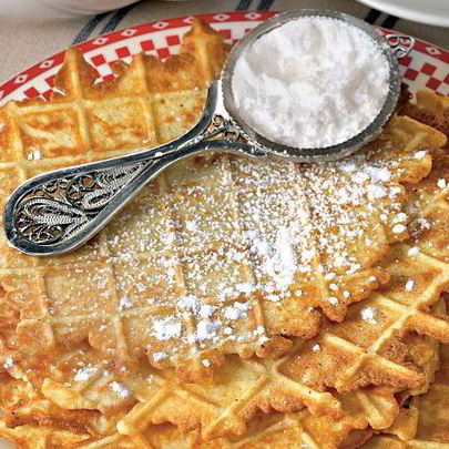 Яичные вафли на топленом масле