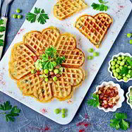 Рецепт Закусочных вафель из цукини