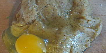 профитроли из льняной муки с яблочно-карамельным муссом