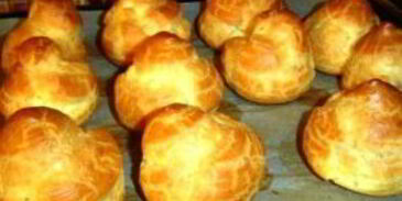 профитроли с красной рыбой