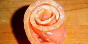 профитроли с красной рыбой