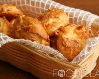 Профитроли с семгой