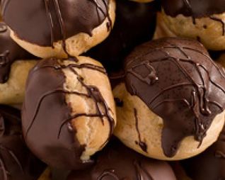 Профитроли с шоколадом