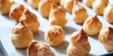 профитроли с заварным кремом