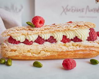 Эклер Страсть с малиной