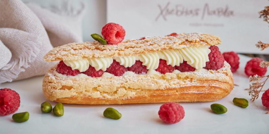 Рецепт эклера страсть с малиной