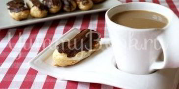 эклеры с творожным сыром