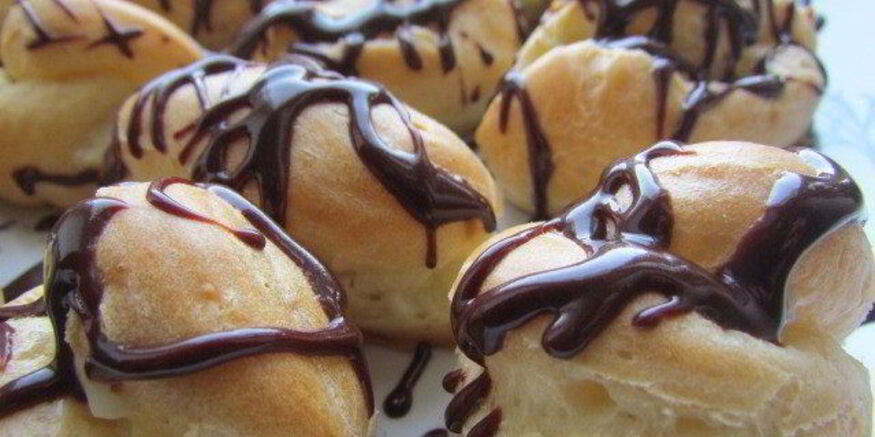 Рецепт эклеров с заварным кремом из пломбира