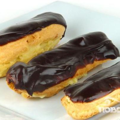 Эклеры шоколадные