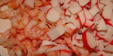 закусочные эклеры с креветочным кремом