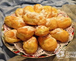 Заварное тесто на растительном масле для эклеров, профитролей