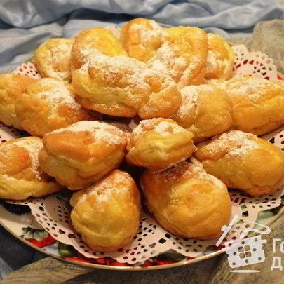 Заварное тесто на растительном масле для эклеров, профитролей