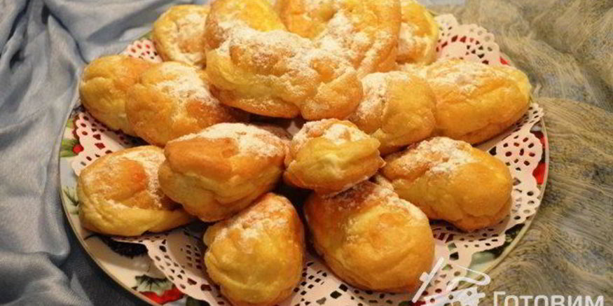 Рецепт заварного теста на растительном масле для эклеров, профитролей