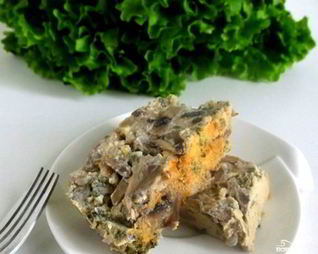 Грибная запеканка в духовке